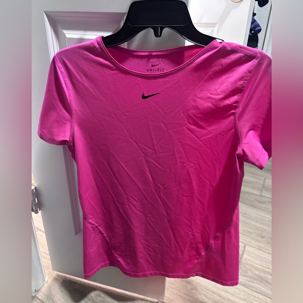 Nike Women's Bright Pink Dri-FIT Tee